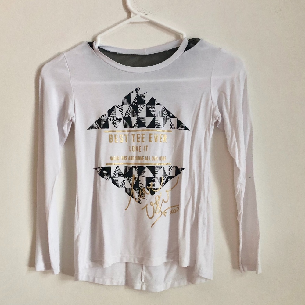 Best Tee Ever White Girl's Long Sleeve